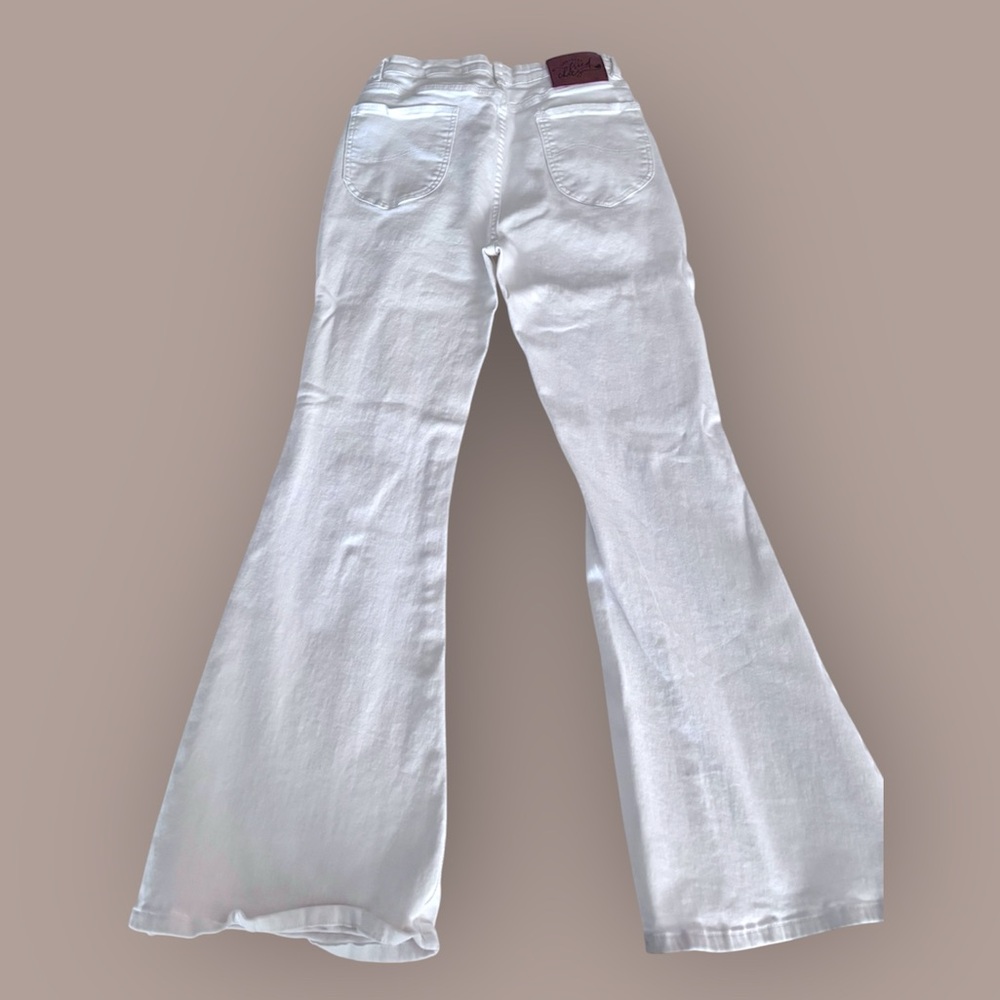 Women's Southern Fried Chics Extreme Flare White Bellbottom Jeans - 14 32